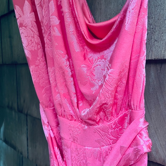 Cayro Population Evening Asymmetrical Embossed Kid Jersey Party Dress Size XL - Picture 10 of 17